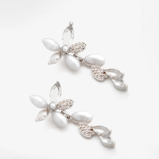 White Aileen Earrings