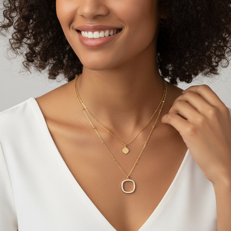 Oksana Dual Layered Necklace